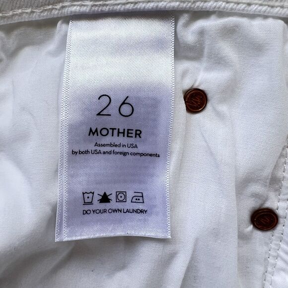 Mother Superior Size 26 White Distressed The Dutchie Ankle Jaws EUC - Picture 14 of 16